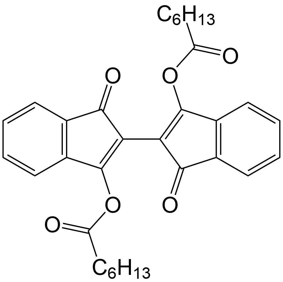 Heptanoicacid,1,1'-(1,1'-dioxo[2,2'-bi-1H-indene]-3,3'-diyl)ester/1572248-44-2
